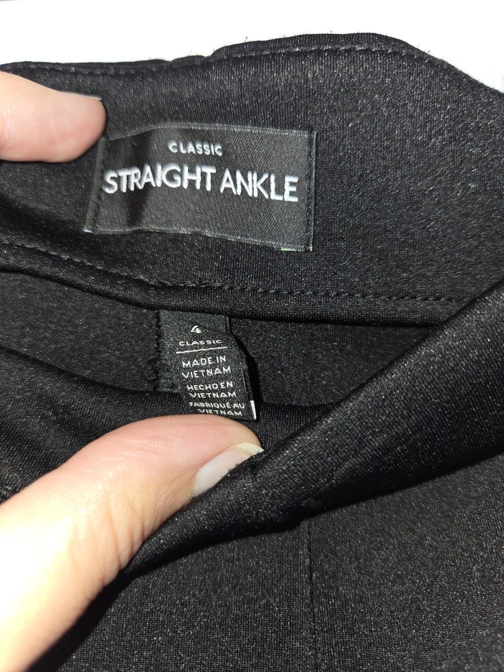 WHBM Pants Laser-Cut Hem Ankle-Length - Picture 4 of 9
